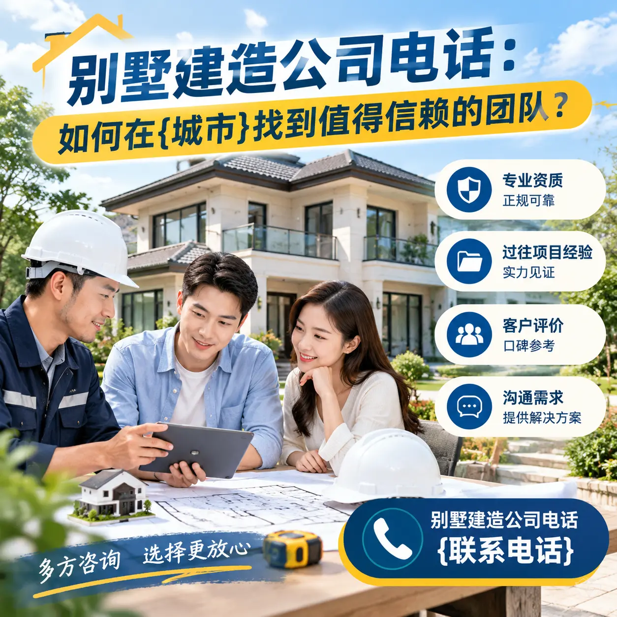别墅建造公司电话:如何在纳雍找到值得信赖的团队?