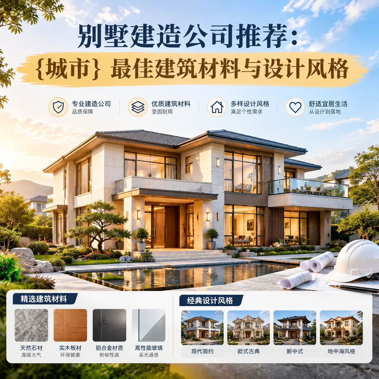 别墅建造公司推荐： 纳雍 最佳建筑材料与设计风格