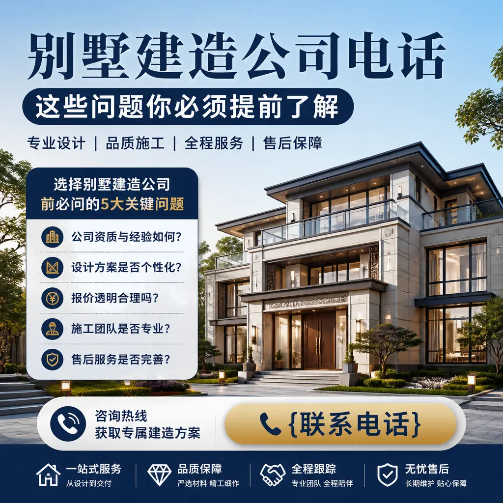 纳雍别墅建造公司电话,这些问题你必须提前了解