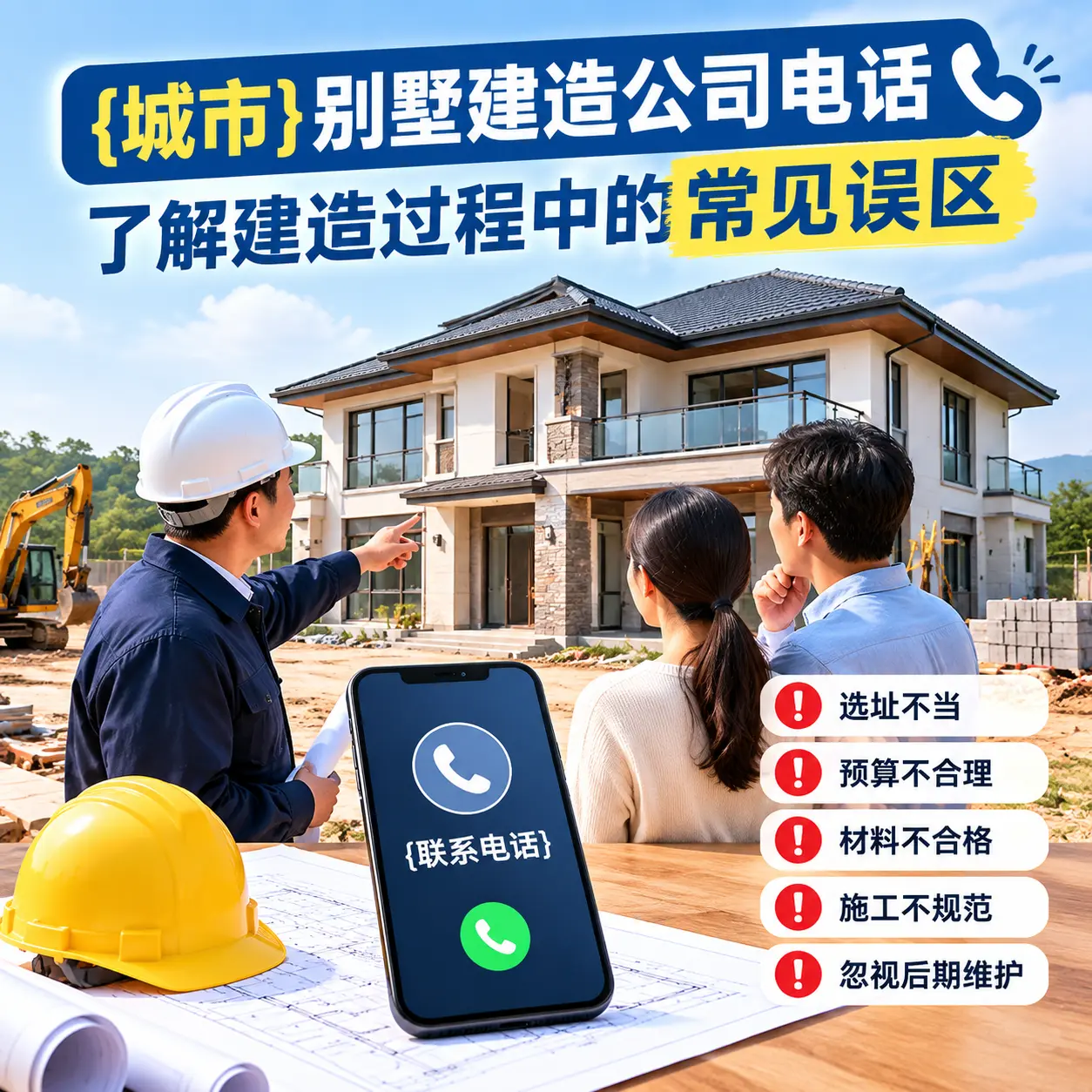 纳雍别墅建造公司电话，了解建造过程中的常见误区