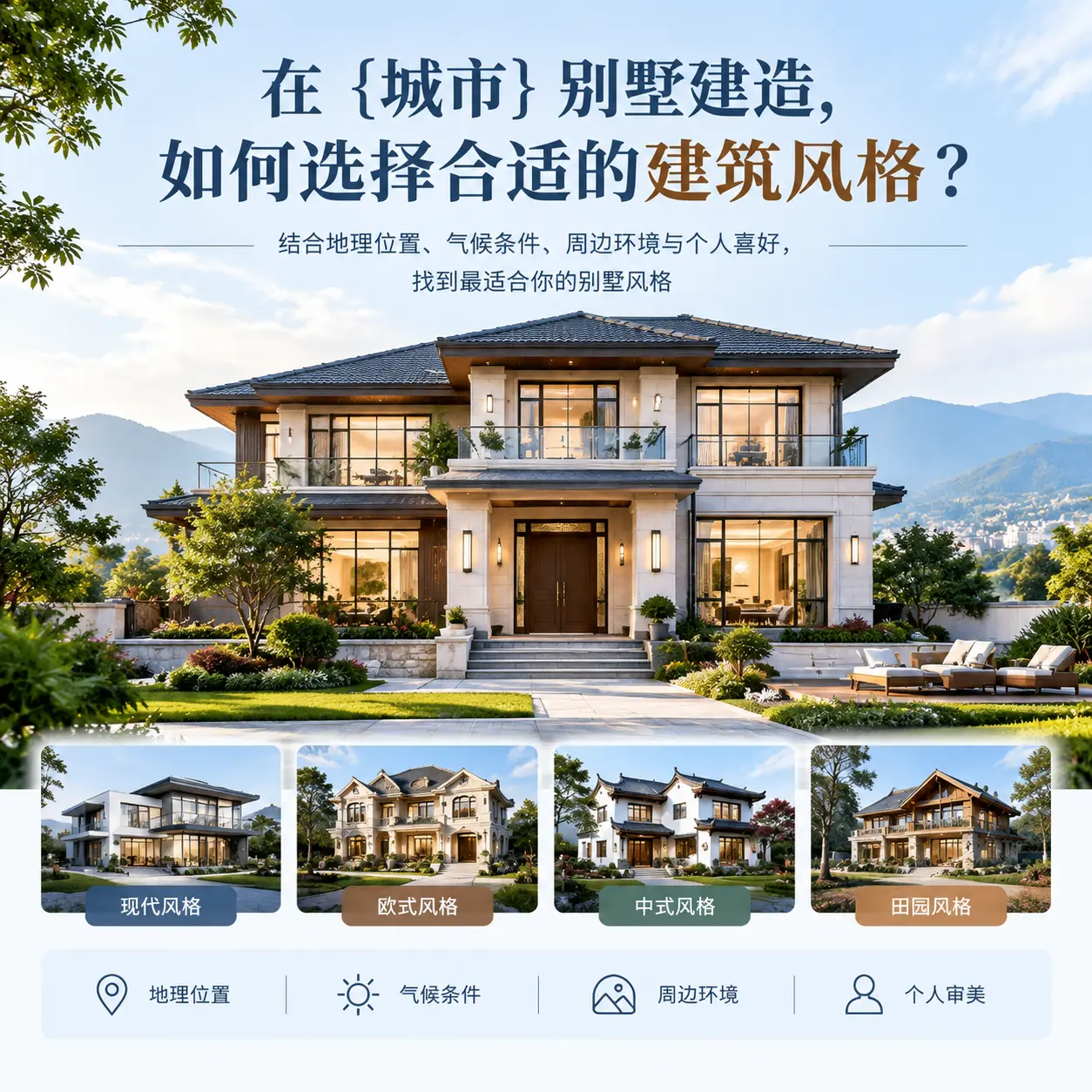 在 纳雍 别墅建造，如何选择合适的建筑风格？